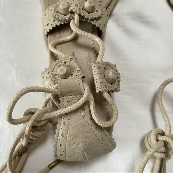 BALENCIAGA Arena Espadrille Ankle Wrap Gladiator Sandals - Picture 4 of 16